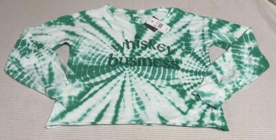 Womens Size XS Grayson Threads Saint Patrick s Day Long Sleeved Crop Top NWT