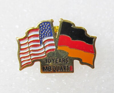 VINTAGE 90s MB Quart 10 Year Anniversary Car Audio Speakers Hat Pin | FREE SHIP