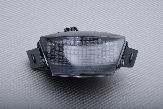 Feu arrière LED fumé pour Kawasaki ER6N 2006-2008 avec clignotants intégrés Plug and Play