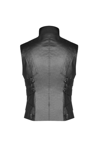 PUNK RAVE ORKUS MEN'S VEST CYBERGOTHIC DARK PUNK FETISH ROCK WY-1107 NEW SIZE XL - Foto 6 di 13