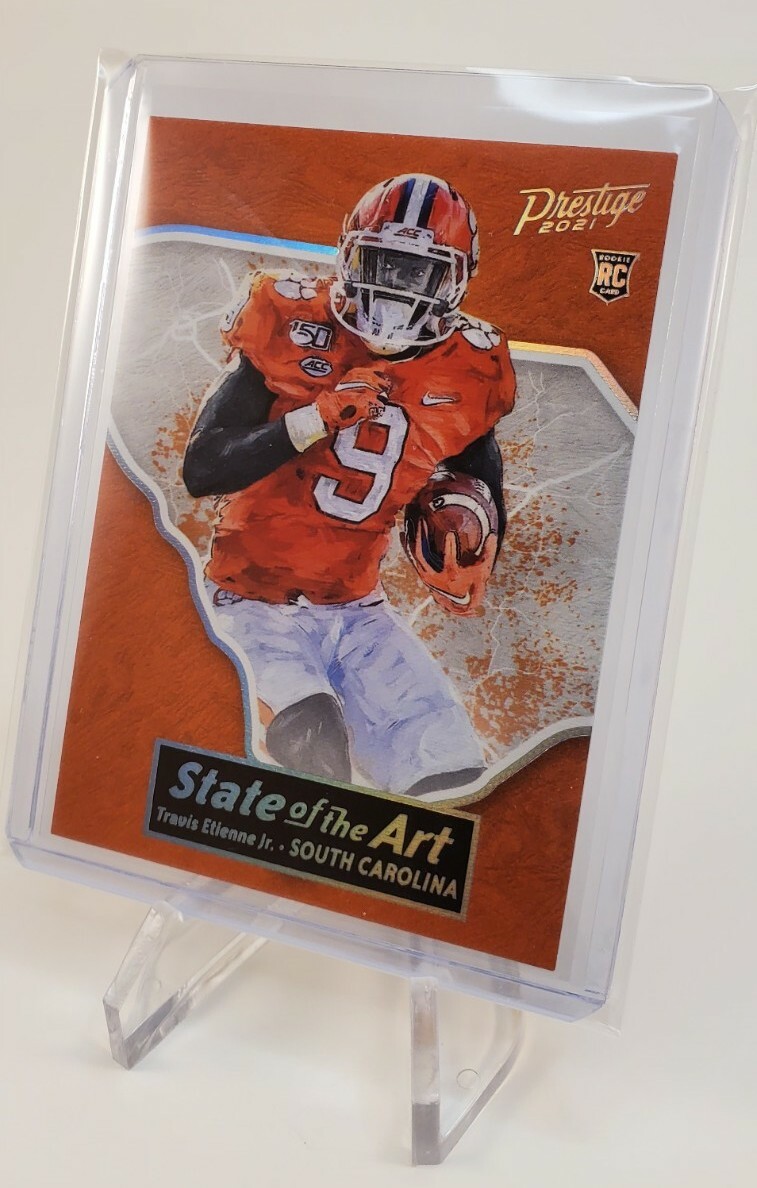 TRAVIS ETIENNE JR. 2021 Panini Prestige State Of The Art RC 🔥SSP RARE CASE HIT!