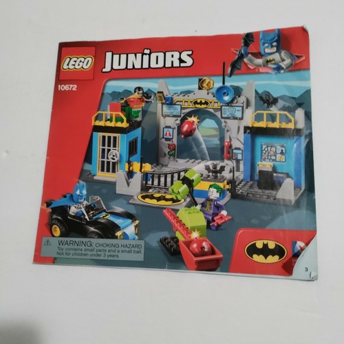 LEGO Juniors Batman: Defend The Batcave 10672 Instructions Manual Book ONLY - Picture 1 of 3