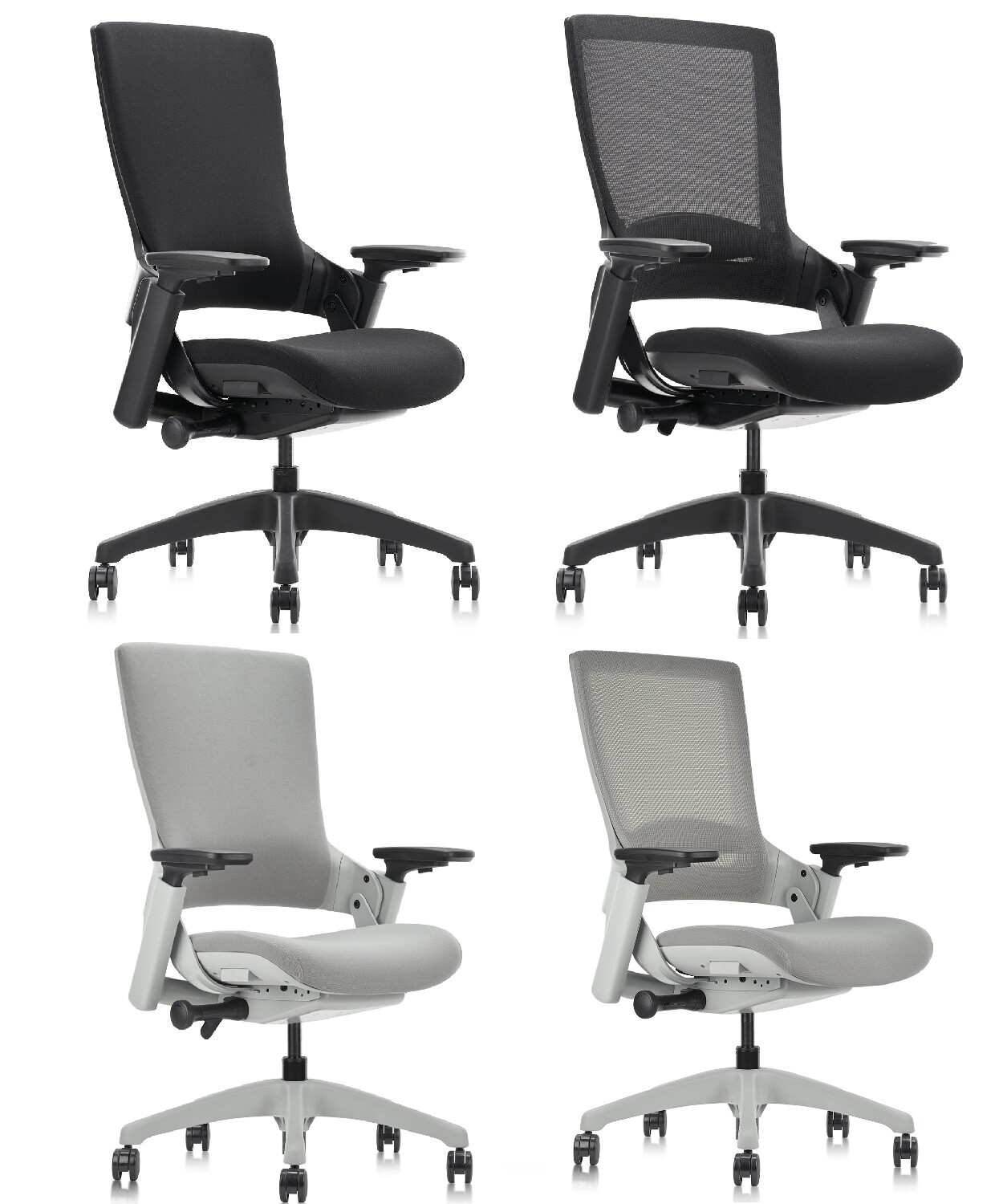 Adjustable Ergonomic Swivel Office Executive Chair 3D Arm Rest Lumbar Support