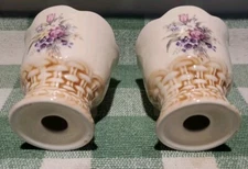 Vintage (2) Cracker Barrel Easter Treasures Bunny Rabbit Egg Cup Holder