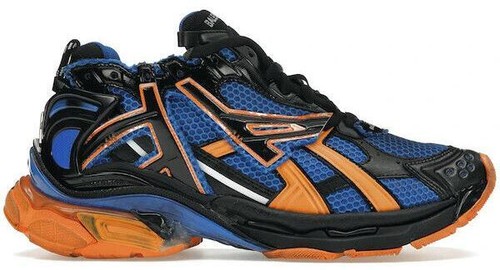 On Cloud Runner Blue Orange Mens Sz 11.5 Running Shoes 