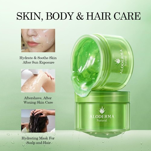 Organic Aloe Vera Gel for Face Made within 12 Hours of Harvest, 96% Pure Aloe... - Picture 8 of 10