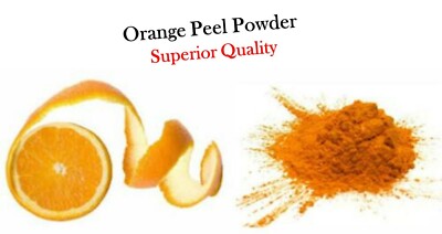 Orange Peel Powder 50g to 1Kg Lighten Pigments Scars Face Pack ORIGINAL