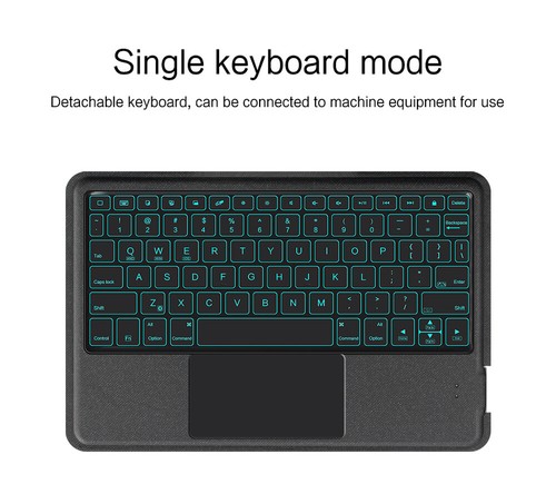 For Lenovo Tab Plus TB351FU 11.5" Backlit Bluetooth Keyboard Touchpad Case Cover - Picture 9 of 20