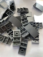 LEGO-NEW-#93606-DARK BLUISH GREY-SLOPE CURVED 4 X 2 -10 PIECES