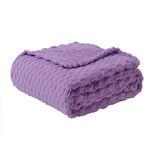 Fleece Throw Blanket for Couch 300GSM Super Soft Plush Fuzzy Blankets Lap - Picture 3 of 7