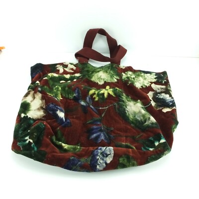 Large Tote Bag Fable Albi Cotton Hand Woven India Floral 