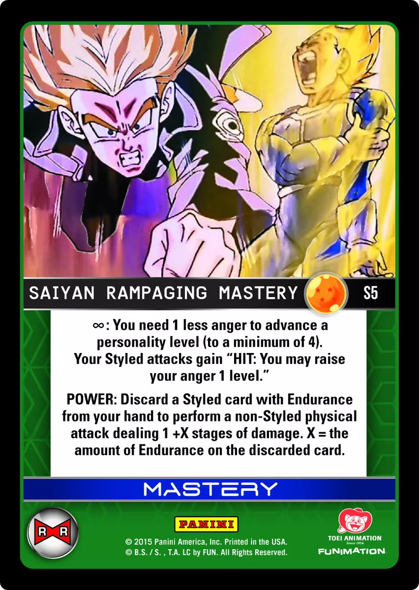 Dragon Ball Z DBZ TCG Panini Starter Deck Evolution S5 Saiyan Rampaging  Mastery