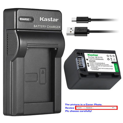 NP-FV70 Battery or Slim Charger for Sony NEX-VG10 NEX-VG20 NEX-VG30 NEX-VG900