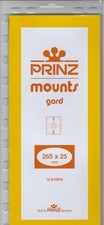 Prinz Black Stamp Mount Strips 265x25 mm For Coil Strips of 11 Pack Of 12 Scott