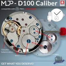 MOVEMENT LA JOUX PERRET D100 HANDWINDING, TOP GRADE, SWISS MADE (comp. ETA 7001)