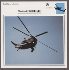 Westland Commando  Edito Service Warplane Air Military Card Helicopter