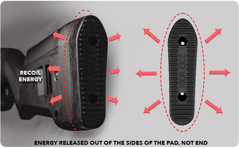 Kick-EEZ Stock Recoil Pad KZ Works with Mag 1/2