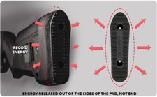 KICK-EEZ Stock Recoil Pad KZ Works with Mag 1/2" Thick Black Butt Pad USA MADE