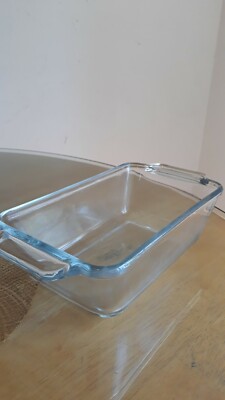 Anchor Ovenware Glass Bakeware Meat Loaf/ Bread Dish 1041 USA mint condition.