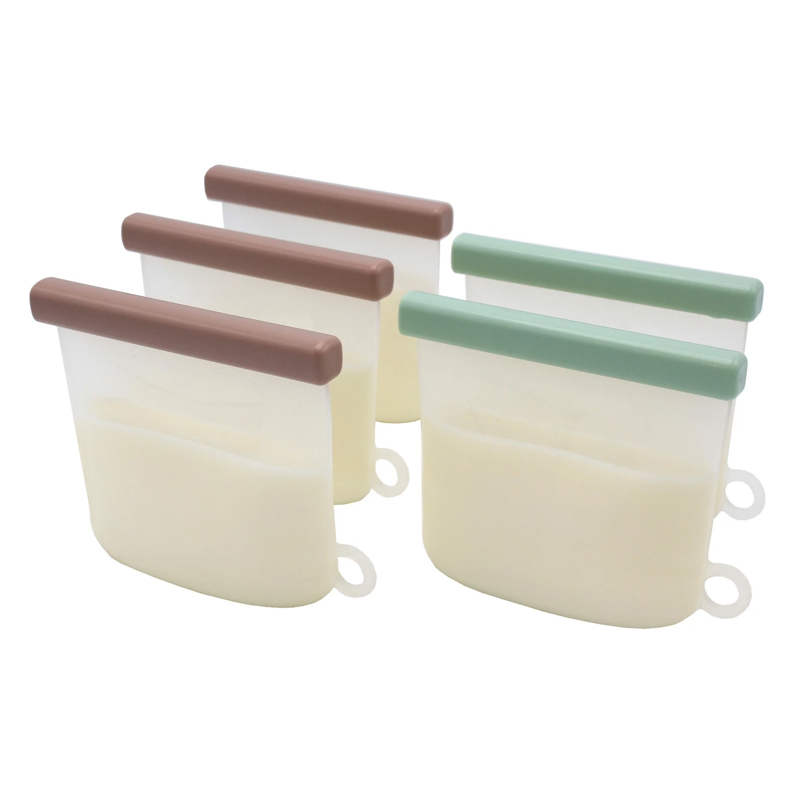 Silicone Breastmilk Storage Bags with Double Leak-Proof Seals, Pack of 5, 210ml
Opens in a new windo