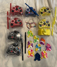 Lot of Party Favors Game Controller Drink, Bracelets, Among Us Pop It Keychains