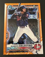 2021 Bowman Chrome Gilberto Celestino 1st Orange /25
