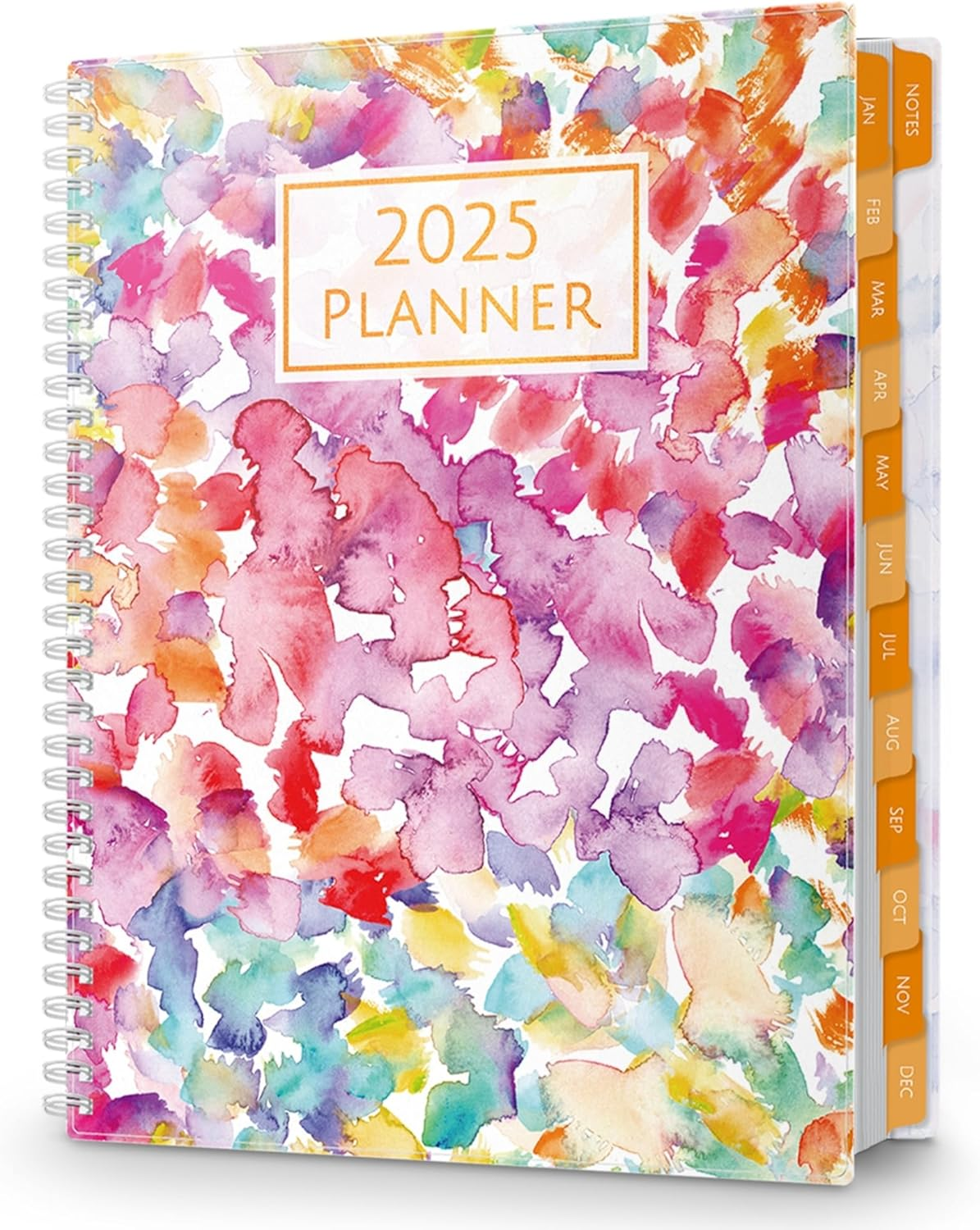 2025 Daily Weekly Planner Book (8.5X11, Watercolor), Jan 2025 to Dec 2025 Large