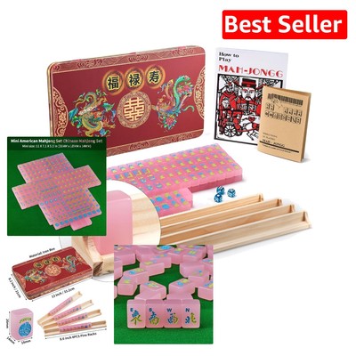 Premium 174-Piece Acrylic Mahjong Set - For Classic Gameplay & Lasting Fun