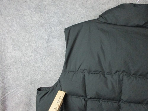 LL Bean Down Puffer Vest Womens 2X Black Nylon Water Repellent DownTek Pertex - Picture 7 of 21