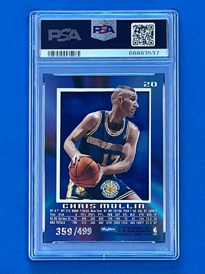 1996 Skybox E-X2000 Credentials /499 Chris Mullin PSA 8 Card #20