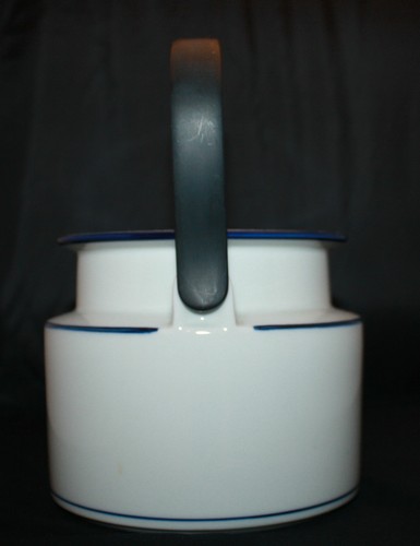 Dansk Bistro Christianshavn Blue Tea Coffee Pot Black Handle NO LID AS-IS - Picture 4 of 10