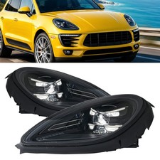 Full Led Headlights Pair With Afs For 2014-2018 Porsche Macan Xenon Models Lr