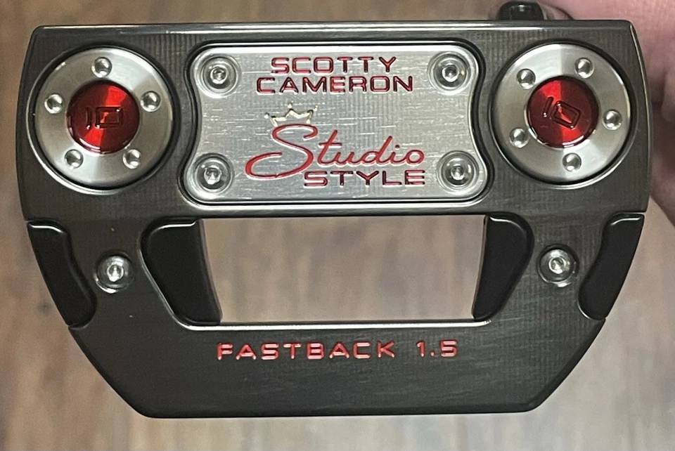 Scotty Cameron Studio Style Fastback 1.5 Putter - New - Xtreme Dark Finish - RED - Image 4 of 4