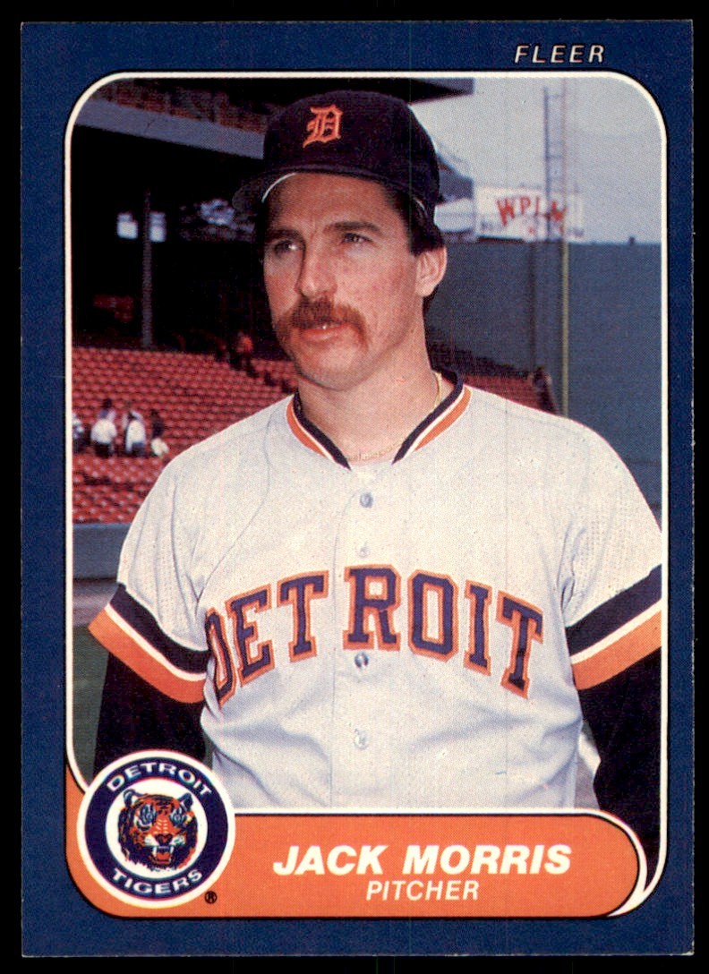 1986 Fleer Jack Morris Detroit Tigers #232