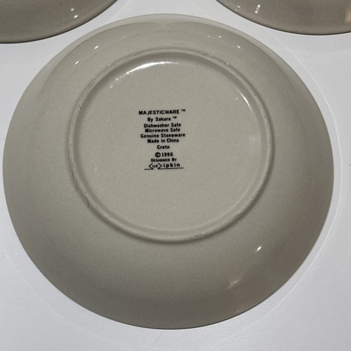 Set of 3 Majesticware Sakura Crete Soup Cereal Bowls Stoneware Zipkin FREE SHIP - Picture 9 of 10