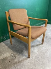 ERCOL MODEL 773 BEECH FRAMED ARMCHAIR LOUNGE CHAIR