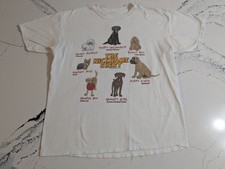 Vintage Y2K Double Sided Dog Breed Nickname Graphic T Shirt Large Nature Tee
