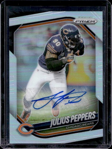 2025 Panini Prizm Julius Peppers Auto Autograph Silver #296 Bears