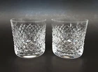 SET 2 WATERFORD Crystal ALANA Irish Cut Glass 3 3/8" Old Fashioned 9 oz Tumblers