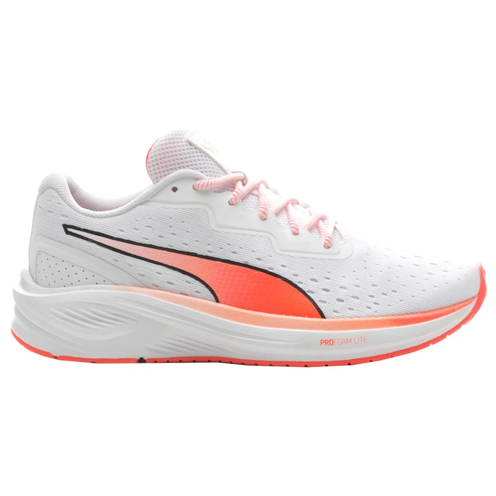 PUMA Aviator Graphic Running Womens White Sneakers Athletic Shoes 376461-01