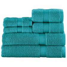 6-Piece Zero Twist Bath Towel Set, Cream