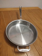 All-Clad 3 Qt Stainless Steel Copper Core 5-Ply Deep Fry Saute Pan & (NO LID)