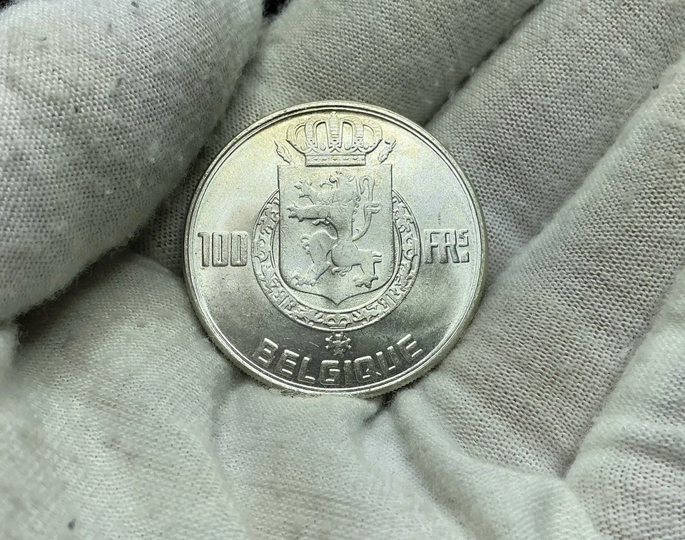 Belgium 1954 100 francs KM 138.1 Gem BU G239 - Image 2 of 2