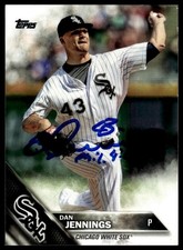 Dan Jennings Chicago White Sox 2016 Topps Signed Auto Card #US91 ~ COA