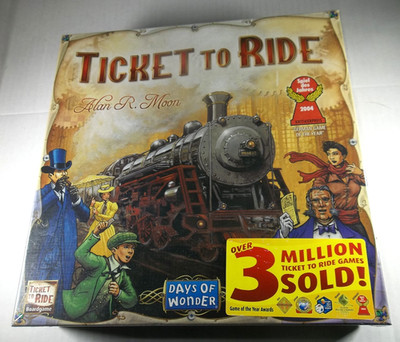 Days of Wonder Ticket to Ride by Alan R. Moon Train Adventure Board Game - New