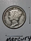 1944 S Mercury Silver Dime In F/VF Condition In My Opinion. #667