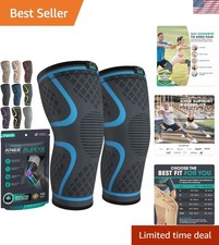 Ergonomic Knee Brace Set - 2-Pack Adjustable Compression for ACL  Meniscus Pain