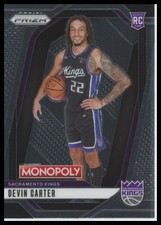 2024-25 Panini Prizm Monopoly Devin Carter Rookie #39 Sacramento Kings Card NBA. rookie card picture