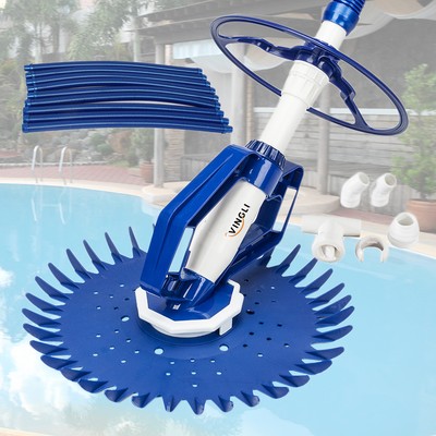 Automatic Swimming Pool Vacuum Cleaner Hover Climb Wall w/ 33 ft Hose In Ground