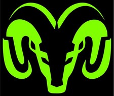 Custom Ram Head Graphic Die Cut Vinyl Decal Sticker Many Colors And Sizes